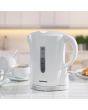 Daewoo SDA1650GE 1.7L 2200W White Plastic Kettle with Chrome Band