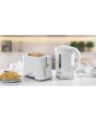Daewoo SDA1650GE 1.7L 2200W White Plastic Kettle with Chrome Band