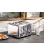 Daewoo SDA2082GE Kensington 4 Slice Toaster - Stainless Steel