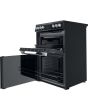 Hotpoint HDT67V9H2CB/UK Ceramic Double Cooker - Black