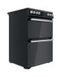 Hotpoint HDT67V9H2CB/UK Ceramic Double Cooker - Black