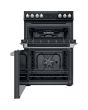 Hotpoint HDT67V9H2CB/UK Ceramic Double Cooker - Black