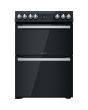 Hotpoint HDT67V9H2CB/UK Ceramic Double Cooker - Black