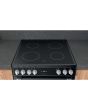 Hotpoint HDT67V9H2CB/UK Ceramic Double Cooker - Black