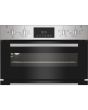 Indesit DUI10DIX Built-In Double Oven - Inox