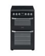 Hotpoint HD5V93CCB/UK Electric Freestanding 50cm Double Cooker - Black
