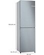Bosch KGN27NLEAG, Free-standing fridge-freezer with freezer at bottom
