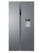 Haier HSR3918EWPG 90cm American Style Side-by-Side Fridge Freezer - Platinum Inox