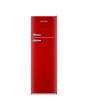 Montpellier MAB346R Retro Top Mount Fridge Freezer in Red