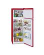 Montpellier MAB346R Retro Top Mount Fridge Freezer in Red