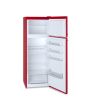 Montpellier MAB346R Retro Top Mount Fridge Freezer in Red