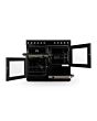 Montpellier MDFRC100K 100cm Dual Fuel Range Cooker In Black