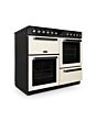 Montpellier MDFRC100K 100cm Dual Fuel Range Cooker In Black