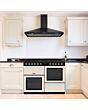Montpellier MDFRC100K 100cm Dual Fuel Range Cooker In Black