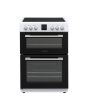 Montpellier MDOC60FW 60cm Ceramic Double Cooker in White