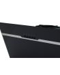 Montpellier MHD650BK 60cm Slanted Black Glass Hood