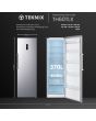 Teknix TH60TLX 60cm Tall Larder Fridge with Metal Tech Cooling - Stainless Steel
