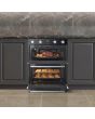 Midea MBOD50M3AD0-BK Fan Built-Under Double Oven - Black - AA Rated