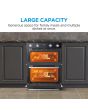 Midea MBOD50M3AD0-BK Fan Built-Under Double Oven - Black - AA Rated