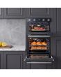 Midea MBOD70M30D0-BK Multifunction Built-In Double Oven - Black - AA Rated