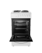 Midea MFO20DME4H109-WH 50cm Single Oven FS Cooker with Sealed Plates - White - A Rated