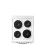 Midea MFO20DME4H109-WH 50cm Single Oven FS Cooker with Sealed Plates - White - A Rated