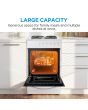Midea MFO20DME4H109-WH 50cm Single Oven FS Cooker with Sealed Plates - White - A Rated