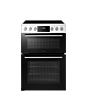 Midea MFO24EME4R118-WH 60cm Double Oven FS Cooker with Ceramic Hob - White - AA Rated