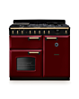 Rangemaster CLDL100DFPBOR/AB1 Classic Deluxe 100 Dual Fuel Range Cooker - Bordeaux - A Rated