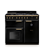 Rangemaster CLDL100DFPGBL/AB1 Classic Deluxe 100 Dual Fuel Range Cooker - Gloss Black - A Rated