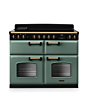 Rangemaster CLDLB110EIPMGR/AB1 Classic Deluxe 110 Induction Range Cooker - Mineral Green - A Rated