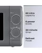 800W Manual Microwave
