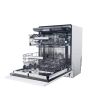 Haier XS 6B0S3FSB-80 60cm Dishwasher, 16 Place Settings, B Energy, 40 dB, WASHLENS PLUS