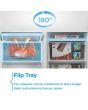 Midea MDRE353FGE01D 178cm 70/30 Integrated Frost Free Fridge Freezer with Sliding Door Fixing Kit