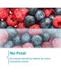 Midea MDRE353FGE01D 178cm 70/30 Integrated Frost Free Fridge Freezer with Sliding Door Fixing Kit