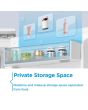 Midea MDRE353FGE01D 178cm 70/30 Integrated Frost Free Fridge Freezer with Sliding Door Fixing Kit