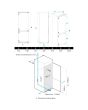 Midea MDRE353FGE01D 178cm 70/30 Integrated Frost Free Fridge Freezer with Sliding Door Fixing Kit
