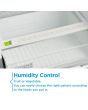 Midea MDRE353FGE01D 178cm 70/30 Integrated Frost Free Fridge Freezer with Sliding Door Fixing Kit