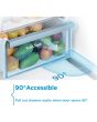 Midea MDRE353FGE01D 178cm 70/30 Integrated Frost Free Fridge Freezer with Sliding Door Fixing Kit