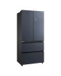 Midea MDRF705BIE70 American Style French Door Fridge Freezer In Midnight Glass