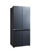 Midea MDRM706BIE70 Total No Frost American Fridge Freezer In Midnight Glass