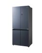 Midea MDRM706BIE70 Total No Frost American Fridge Freezer In Midnight Glass