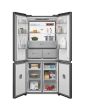 Midea MDRM706BIE70 Total No Frost American Fridge Freezer In Midnight Glass