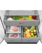 Midea MDRM706BIE70 Total No Frost American Fridge Freezer In Midnight Glass
