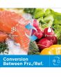 Midea MDRU385MTE46 185cm Frost Free Upright Freezer - Brushed Steel - E Rated
