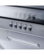 SIA FL60SS 60Cm Flat Glass Chimney Hood