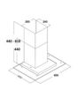 SIA FL60SS 60Cm Flat Glass Chimney Hood