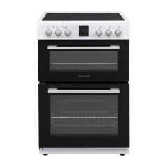 Montpellier MDOC60FW 60cm Ceramic Double Cooker in White
