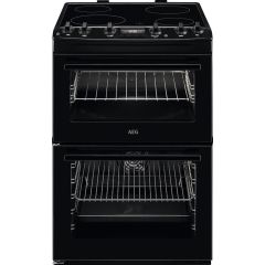 AEG CCX6540ACB Ceramic Electric Cooker with Double Oven
