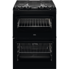 AEG CKX6540ACB Dual Fuel Cooker with Double Oven - Black